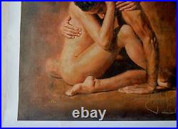 Tomasz Rut In Arte Nude Painting Limited Edition Giclee On Canvas Signed/# Coa