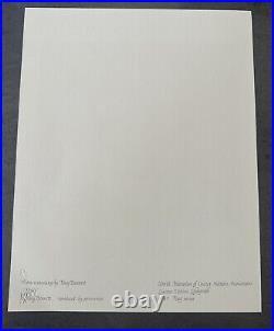 Tony Bennett 1987 Flag Series Limited Edition Print 170/500 Signed COA UN