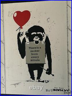 True love fake art not banksy serigraph signed limited edition 500 with COA