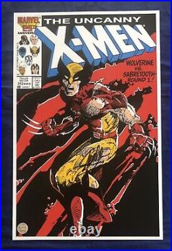 Uncanny X-Men #212 Litho Signed by Stan Lee with COA! Windsor-Smith Art LIMITED