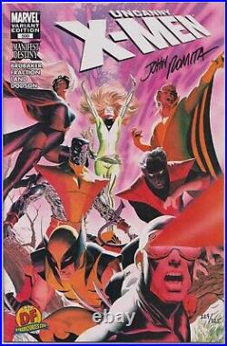 Uncanny X-men #500 Dynamic Forces Ross Variant Signed John Romita Df Coa Marvel