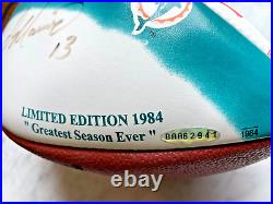 Upper Deck Dan Marino Signed Football Limited Edition 1984 New with COA Hologram