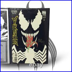 Venom #1 SIGNED BOB McLEOD! Limited B&W Glow in the Dark COA Grade 9.6-9.8