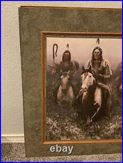 Vintage Limited Edition Signed Numbered Chuck DeHaan Native Indian Print with COA