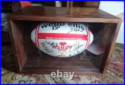 WRU Limited Edition Signed Welsh Grand Slam Rugby Ball 2012. Comes with COA