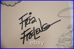 Warner Bros. Limited Edition Friz Freleng Signed Cel RIDE EM SAM COA