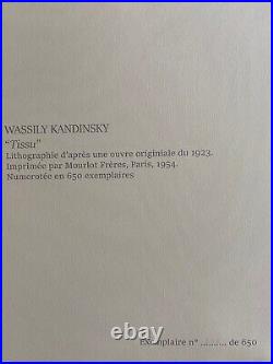 Wassily Kandinsky Lithograph 1954 COA Original Limited Numbered Signed