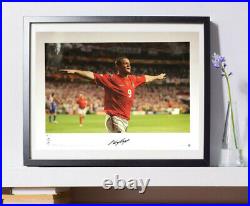 Wayne Rooney England Euro 2004 Hand Signed Limited Edition Photo With COA