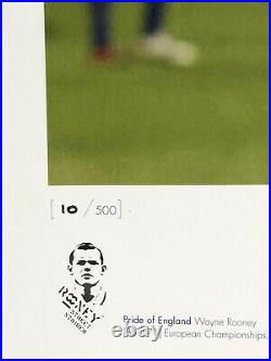 Wayne Rooney England Euro 2004 Hand Signed Limited Edition Photo With COA