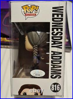 Wednesday Addams #816 Signed Funko Pop by Lisa Loring 40 Pieces Rare JSA COA