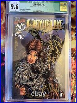 Witchblade #10 Cgc 9.6 Signed 7x Gold Sigs Limited Edition Copy With Coa Rare+