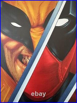 Wolverine Vs Deadpool Museum Grade Giclee Print COA REMARQUE Signed By Doaly