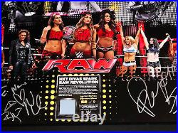 Wwe Womens Revolution Signed By 9 Limited Edition Plaque Coa From Wwe 9 Of 9