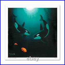 Wyland In the Company of Orcas Signed Canvas Limited Edition Art COA