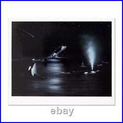 Wyland Orca Starry Night Limited Edition Lithograph #d Hand Signed, COA