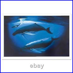 Wyland Sea of Life Limited Edition Lithograph Signed COA Whales 27 x 18.5