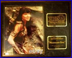 Xena Autographed Wall Plaque A Necessary Evil Limited Edition #174 + Coa