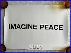 YOKO ONO, LIMITED EDITION CIRCA ART PRINT,'IMAGINE PEACE' WithCOA