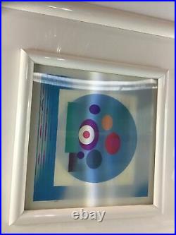 Yaacov Agam Agamograph entitled Visual Fields signed limited with 1995 COA Framed